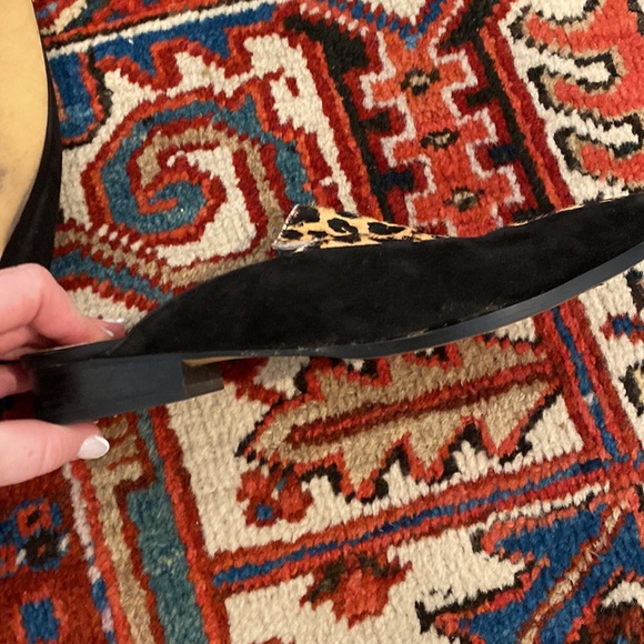 Velvet leopard mules - Picture 5 of 7